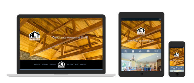 ACT website design on devices
