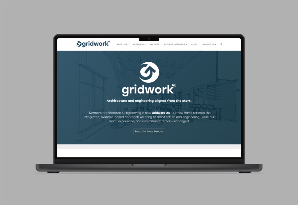 Gridwork AE homepage of studio website